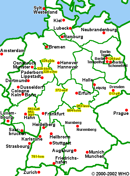 Deutschland Landkarte-Weihnachten-430-7-11, � 2002 WHO